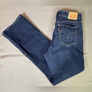 Levi’s Classic Bootcut Jeans Women’s 12 Medium 32x29 Blue Stretch Mid Rise Denim